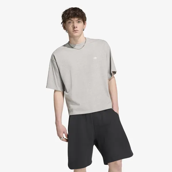 adidas Originals Тениска adidas Trefoil Essentials Oversized T-shirt Medium Grey Heather L