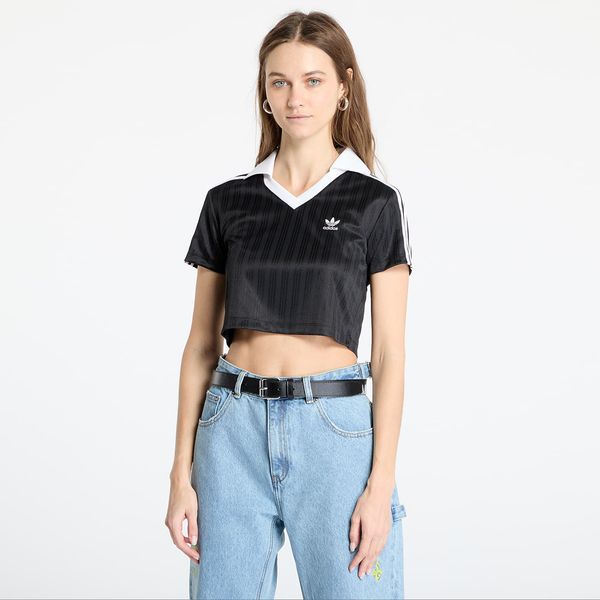 adidas Originals Тениска adidas V-Neck Polo Black XS
