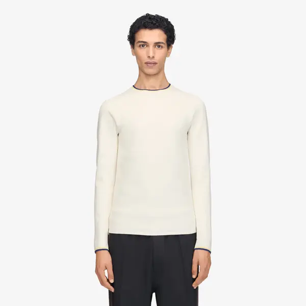 adidas Originals Тениска adidas Wales Bonner Y3 Knit Base Long-Sleeve Top Cream White M