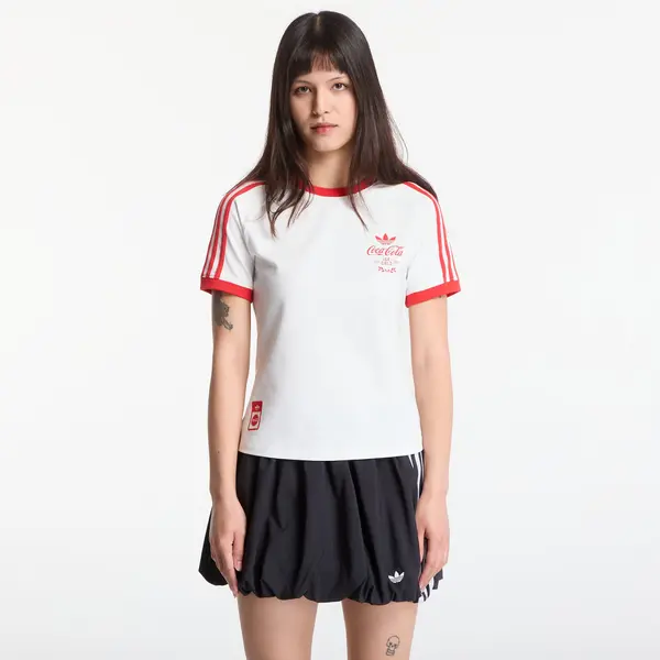 adidas Originals Тениска adidas x Coca Cola 3 Stripes Tee Core White XL