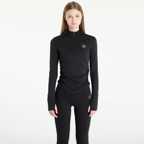 adidas Performance Тениска adidas x Stella Mccartney Studio Ruched Long Sleeve T-Shirt Black L