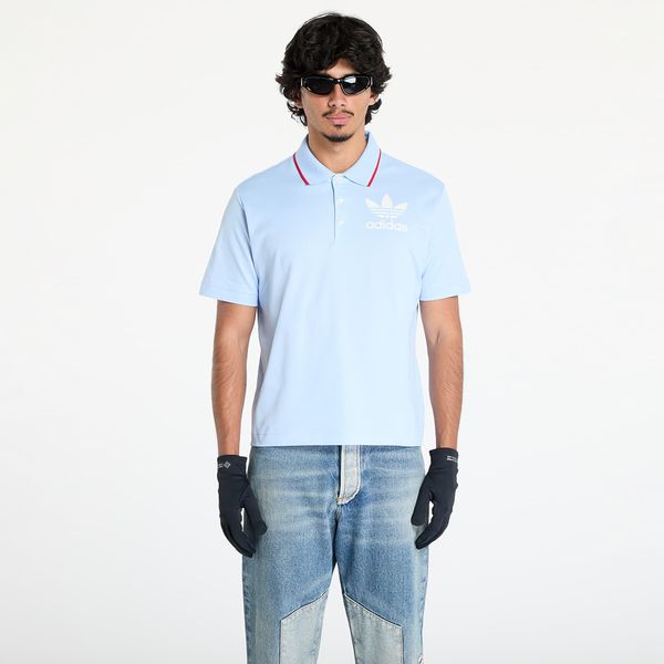 adidas Originals Тениска adidas x Wales Bonner Short Sleeve Polo Glow Blue L