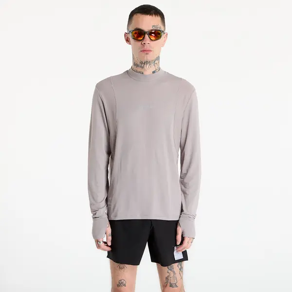 BANDIT Тениска BANDIT AuraGrid™ Mockneck Long Sleeve Zinc L