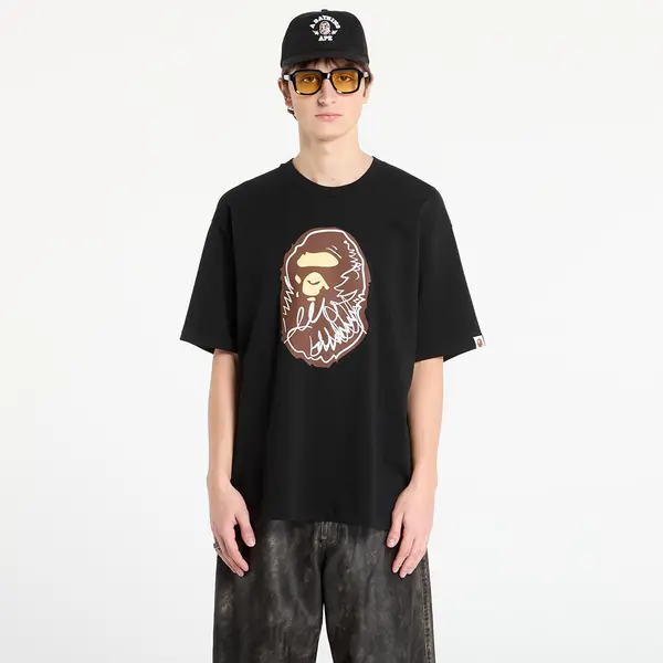 A BATHING APE Тениска BAPE® x FOOTSHOP - Scribble Ape Tee Black XL