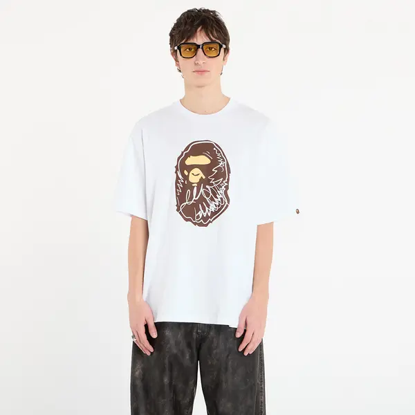 A BATHING APE Тениска BAPE® x FOOTSHOP - Scribble Ape Tee White XXL