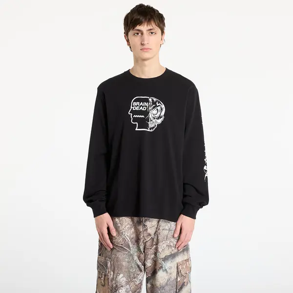 Brain Dead Тениска Brain Dead Skull Mech Long Sleeve Black L