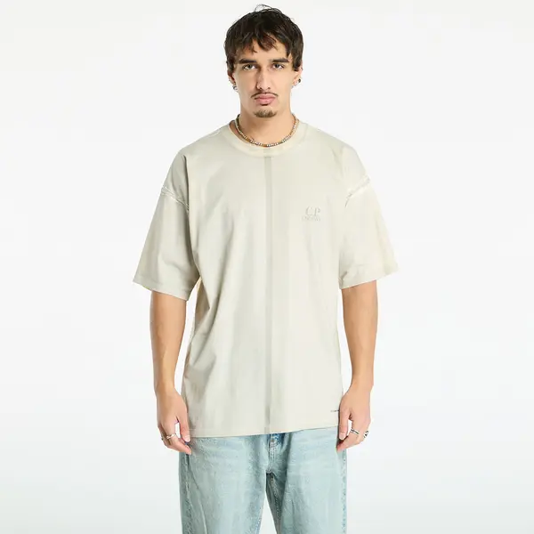 C.P. Company Тениска C.P. Company 24/1 Jersey Short Sleeve Printed Logo T-Shirt Pistachio Shell Beige L