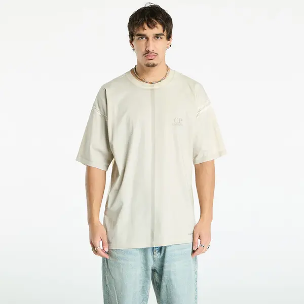 C.P. Company Тениска C.P. Company 24/1 Jersey Short Sleeve Printed Logo T-Shirt Pistachio Shell Beige L