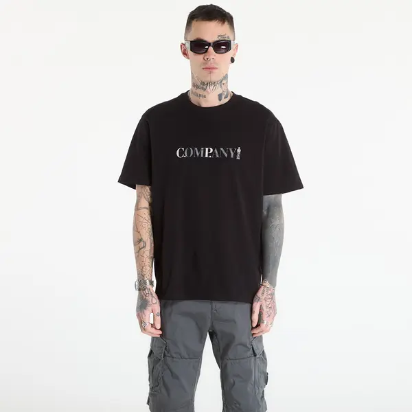 C.P. Company Тениска C.P. Company 30/1 Jersey Short Sleeve Logo T-Shir Black S