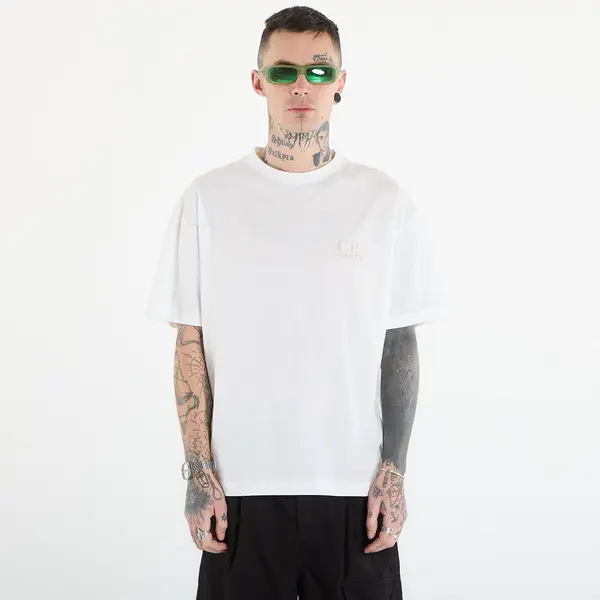 C.P. Company Тениска C.P. Company 30/1 Jersey Short Sleeve Logo T-Shir Off White XXL