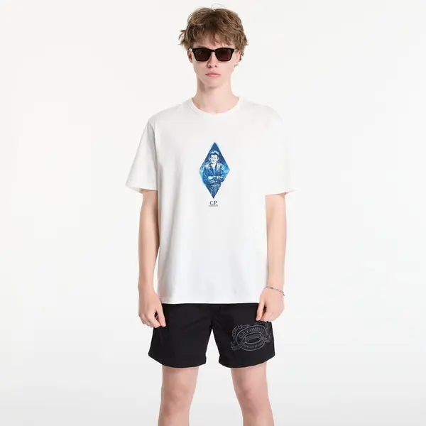 C.P. Company Тениска C.P. Company Compact 20/1 Jersey Short Sleeve British Sailor T-Shirt Off White XL