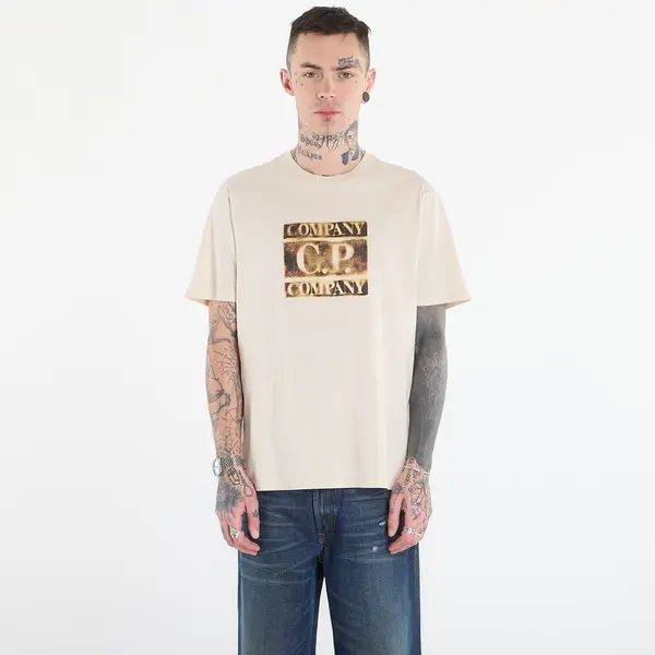 C.P. Company Тениска C.P. Company Short Sleeve Frozen Dew/ White L