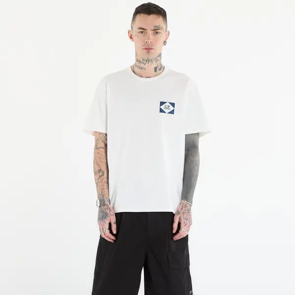 C.P. Company Тениска C.P. Company Short Sleeve Off White S