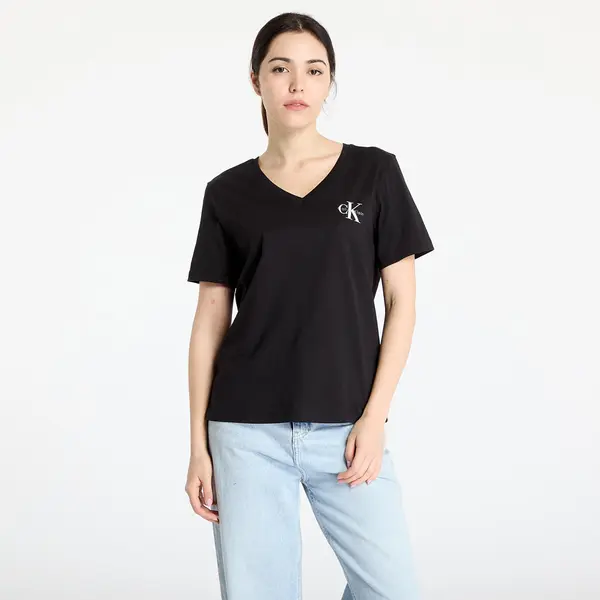 Calvin Klein Тениска Calvin Klein Jeans Logo Vn 2 Pack Tee Black XS