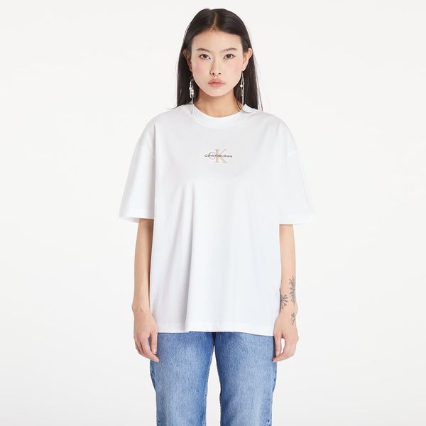 Calvin Klein Тениска Calvin Klein Jeans Monogram Boyfriend T-Shirt Bright White S