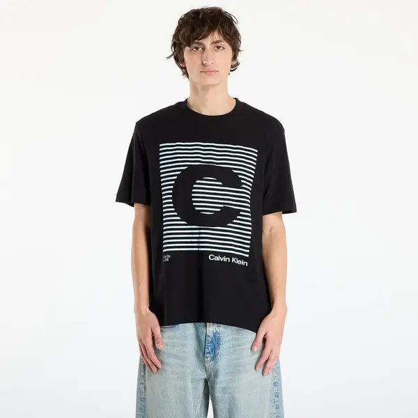Calvin Klein Тениска Calvin Klein Jeans Ss 20S Io Ck Speaker Graphic Tee Black S
