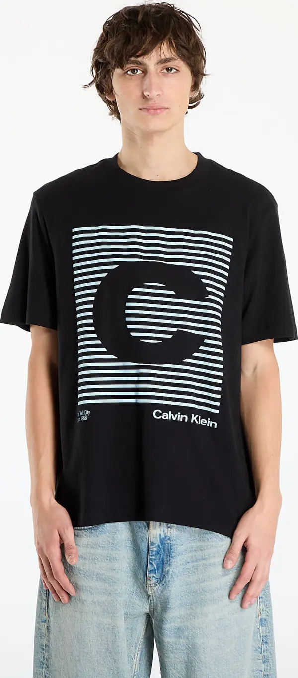 Calvin Klein Тениска Calvin Klein Jeans Ss 20S Io Ck Speaker Graphic Tee Black S