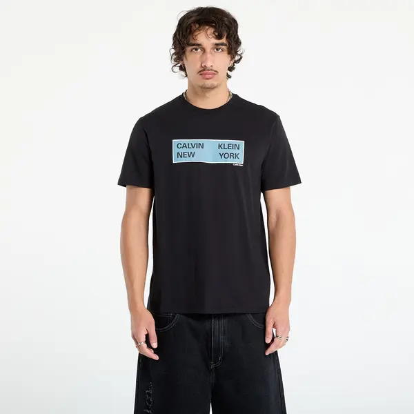 Calvin Klein Тениска Calvin Klein Jeans SS CK NY Box Graphic Tee Black S