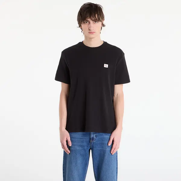 Calvin Klein Тениска Calvin Klein Jeans Ss Waffle Badge Crew Tee Black M