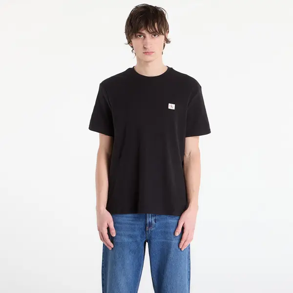 Calvin Klein Тениска Calvin Klein Jeans Ss Waffle Badge Crew Tee Black XL