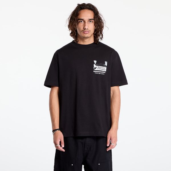 Calvin Klein Тениска Calvin Klein Jeans Subway Sign Tee Black S