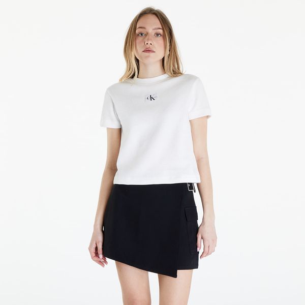 Calvin Klein Тениска Calvin Klein Jeans Waffle Baby Short Sleeve Tee Greige L