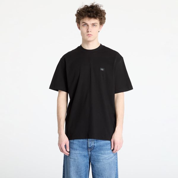 Calvin Klein Тениска Calvin Klein Jeans Woven Label Relaxed Tee Black M