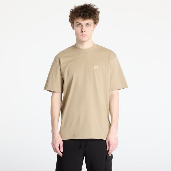 Calvin Klein Тениска Calvin Klein Jeans Woven Label Relaxed Tee Brown XL