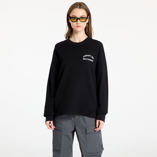 Carhartt WIP Тениска Carhartt WIP Basics Script Long Sleeve Tee UNISEX Black/ White XS