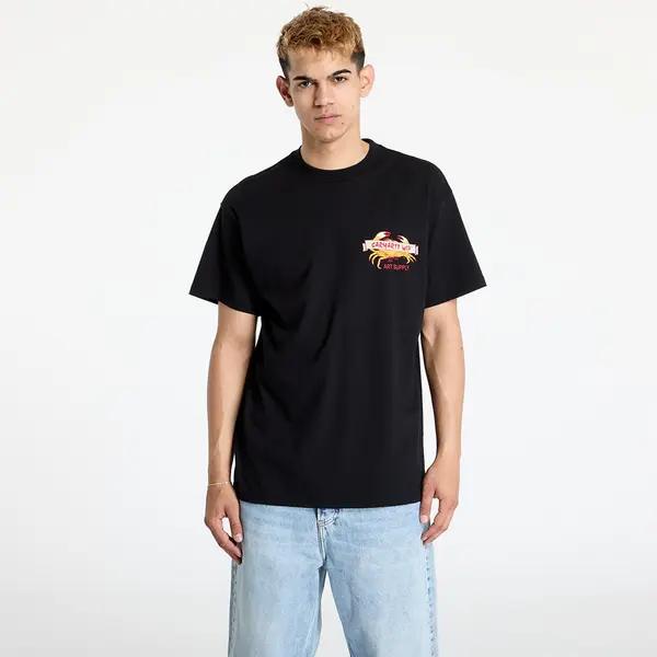 Carhartt WIP Тениска Carhartt WIP Crab Paint Short Sleeve T-Shirt UNISEX Black XS