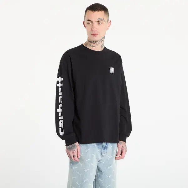Carhartt WIP Тениска Carhartt WIP L/S Archive Script T-Shirt UNISEX Black S