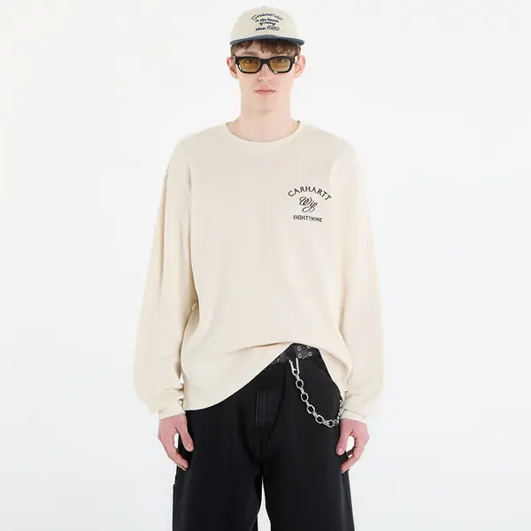 Carhartt WIP Тениска Carhartt WIP L/S Eightynine Waffle T-Shirt UNISEX Natural/ Black XXL