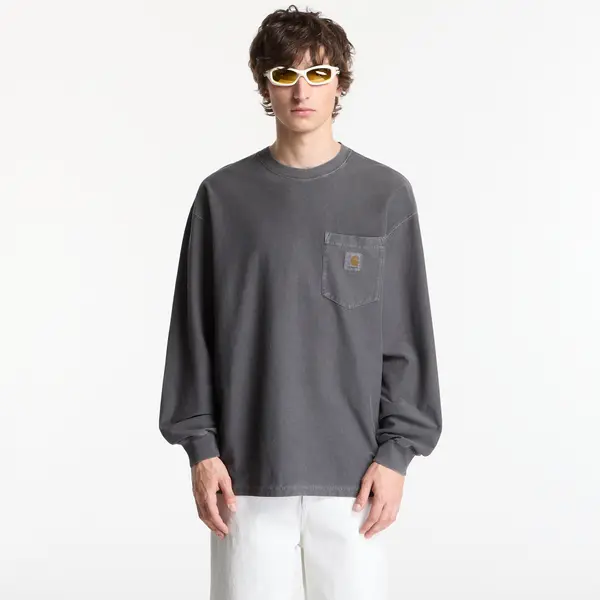 Carhartt WIP Тениска Carhartt WIP L/S Loose Pocket T-Shirt Black Garment Dyed XL