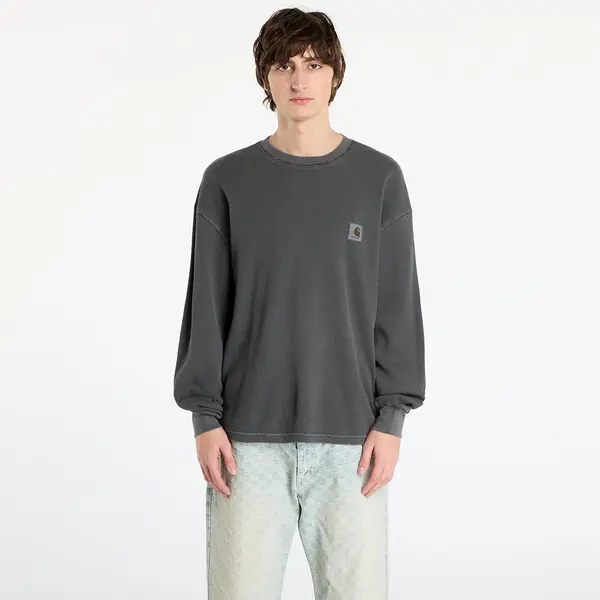 Carhartt WIP Тениска Carhartt WIP L/S Vista Waffle T-Shirt UNISEX Black Garment Dyed L