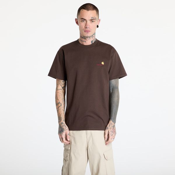Carhartt WIP Тениска Carhartt WIP Short Sleeve American Script T-Shirt UNISEX Buckeye S