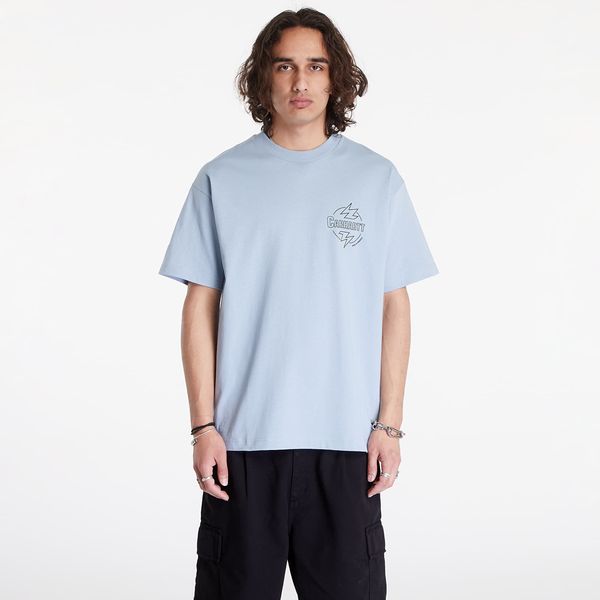 Carhartt WIP Тениска Carhartt WIP S/S Ablaze T-Shirt UNISEX Misty Sky/ Black M