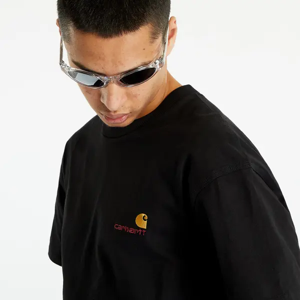 Carhartt WIP Тениска Carhartt WIP S/S American UNISEX Script T-Shirt Black XS