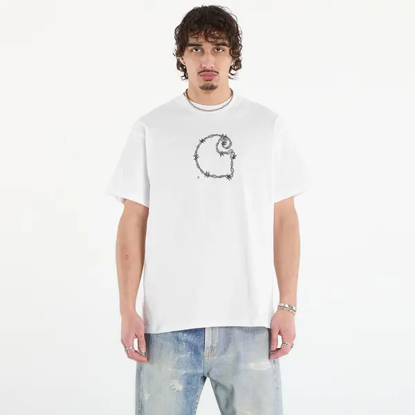 Carhartt WIP Тениска Carhartt WIP S/S Barbwire C T-Shirt UNISEX White L