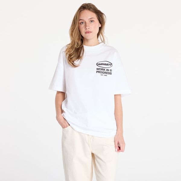 Carhartt WIP Тениска Carhartt WIP S/S Body Of Work T-Shirt UNISEX White/ Black XS