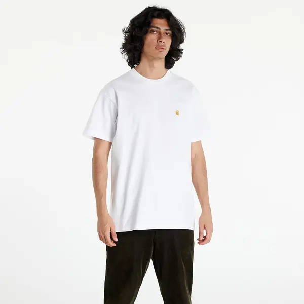 Carhartt WIP Тениска Carhartt WIP S/S Chase T-Shirt White/ Gold XS