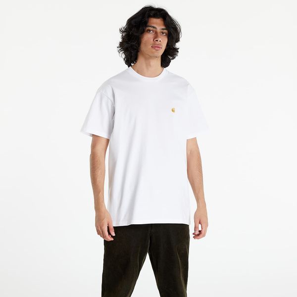 Carhartt WIP Тениска Carhartt WIP S/S Chase T-Shirt White/ Gold XXL