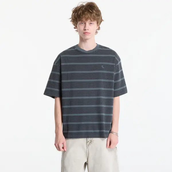 Carhartt WIP Тениска Carhartt WIP S/S Hanson T-Shirt UNISEX Hanson Stripe, Kale Green L