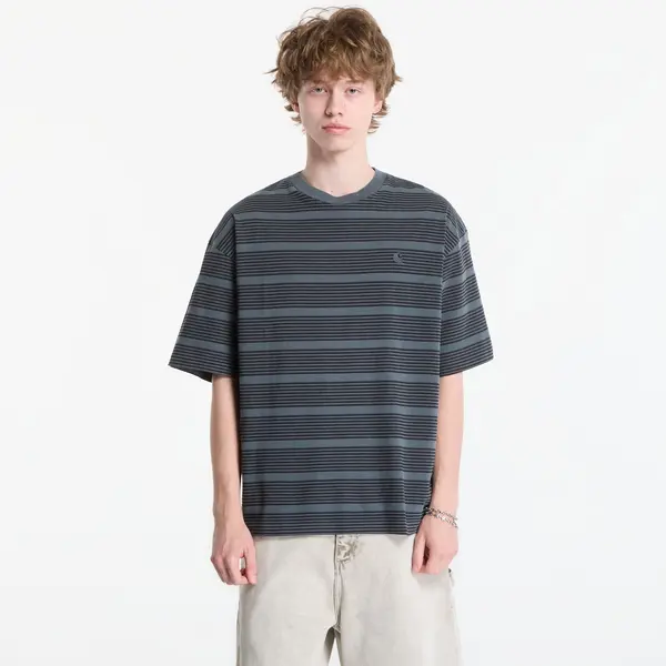 Carhartt WIP Тениска Carhartt WIP S/S Hanson T-Shirt UNISEX Hanson Stripe, Kale Green XS