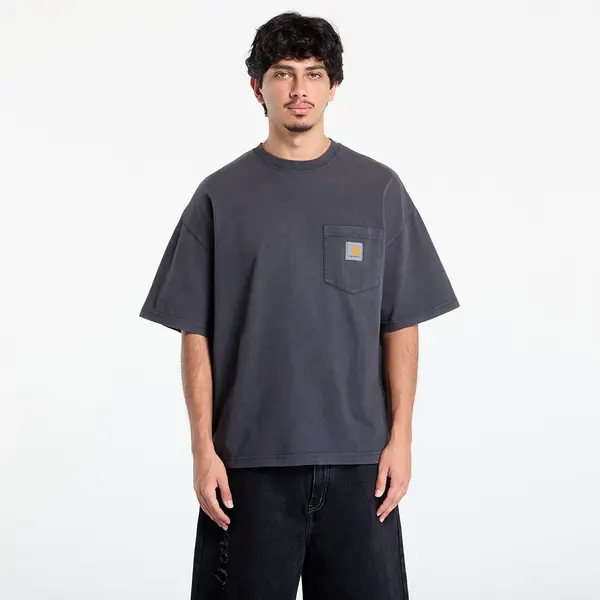 Carhartt WIP Тениска Carhartt WIP S/S Hudson Pocket T-Shirt UNISEX Black Chalk Wash XS