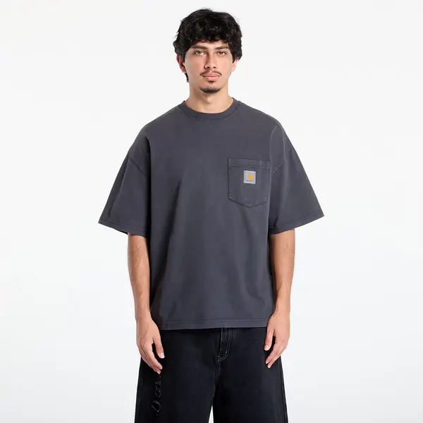 Carhartt WIP Тениска Carhartt WIP S/S Hudson Pocket T-Shirt UNISEX Black Chalk Wash XS