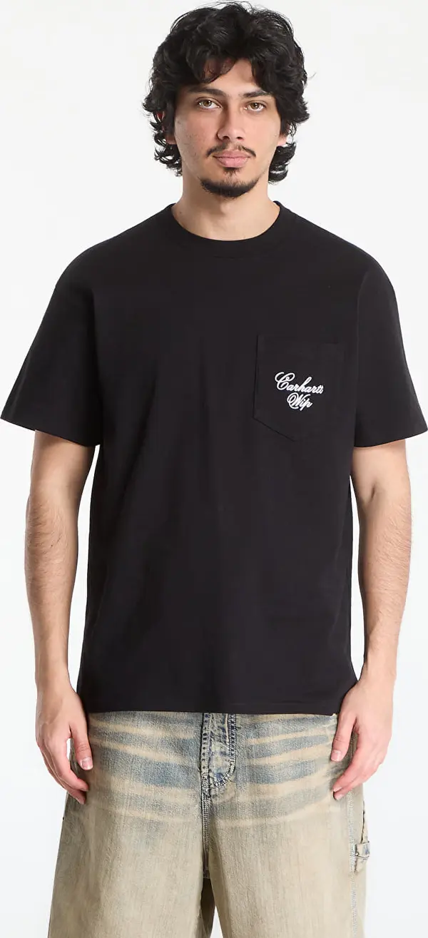 Carhartt WIP Тениска Carhartt WIP S/S Longhand Pocket T-Shirt UNISEX Black/ White XS