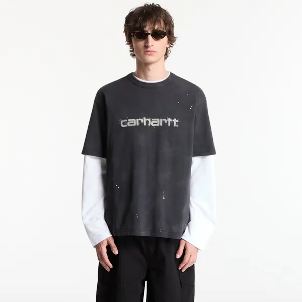 Carhartt WIP Тениска Carhartt WIP S/S Painter T-Shirt UNISEX Black Destroy Wash, Splatter L