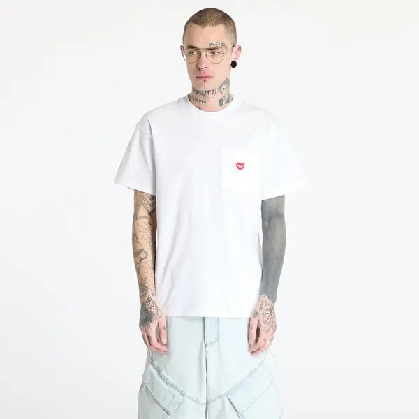 Carhartt WIP Тениска Carhartt WIP S/S Pocket Heart T-Shirt UNISEX White/ Red S