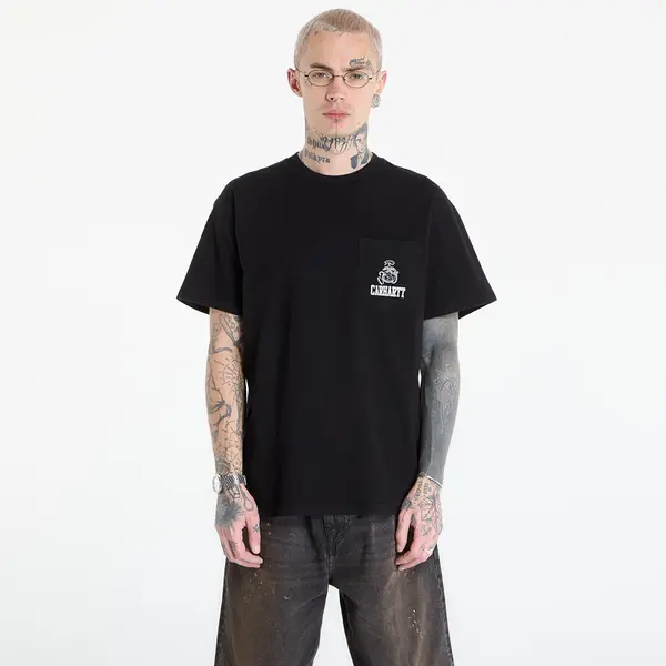 Carhartt WIP Тениска Carhartt WIP S/S Pond Corps Pocket T-Shirt UNISEX Black XXL