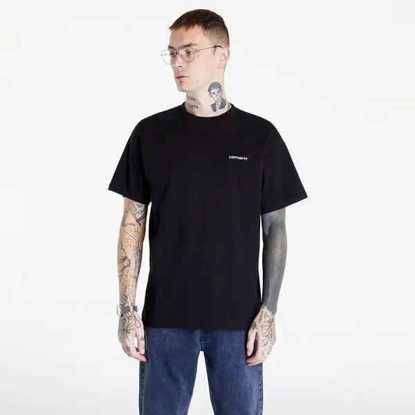 Carhartt WIP Тениска Carhartt WIP S/S Script Embroidery T-Shirt Black/ White XS